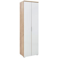 PREDSIEŇOVÁ SKRIŇA, biela, farba duba, 59/197/40 cm - biela/farba duba, Design, kov/kompozitné drevo (59/197/40cm) - Voleo