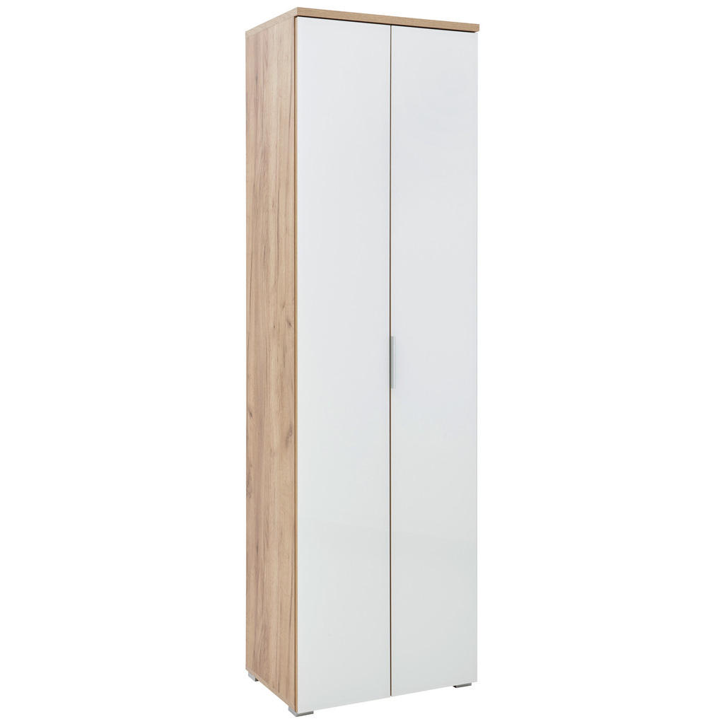 Voleo PREDSIEŇOVÁ SKRIŇA, biela, farba duba, 59/197/40 cm
