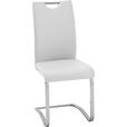 SCHWINGSTUHL   Lederlook  - Chromfarben/Weiß, Design, Textil/Metall (43/100/57cm) - Carryhome