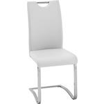 SCHWINGSTUHL   Lederlook  - Chromfarben/Weiß, Design, Textil/Metall (43/100/57cm) - Carryhome