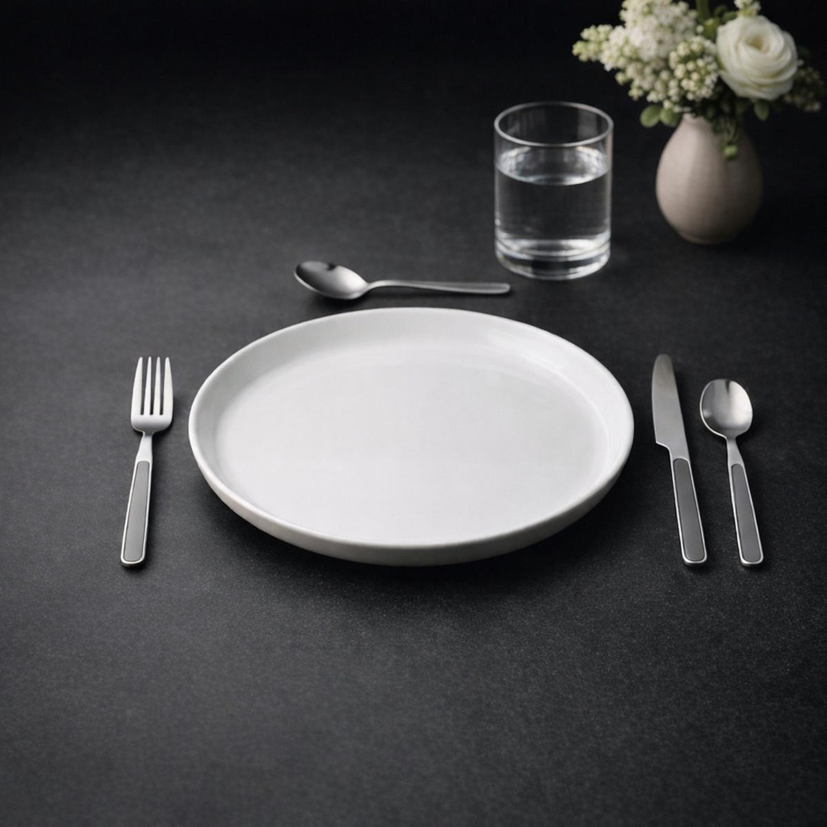BESTECKSET 24-teilig Edelstahl  für 6 Personen  - Hellgrau, Basics, Kunststoff/Metall (18.5/4/26cm) - BergHOFF