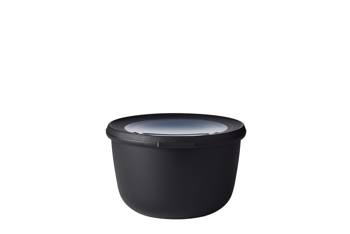 VORRATSDOSE CIRQULA 1 L  - Schwarz, KONVENTIONELL, Kunststoff (16,9/15,9/10cm) - Mepal