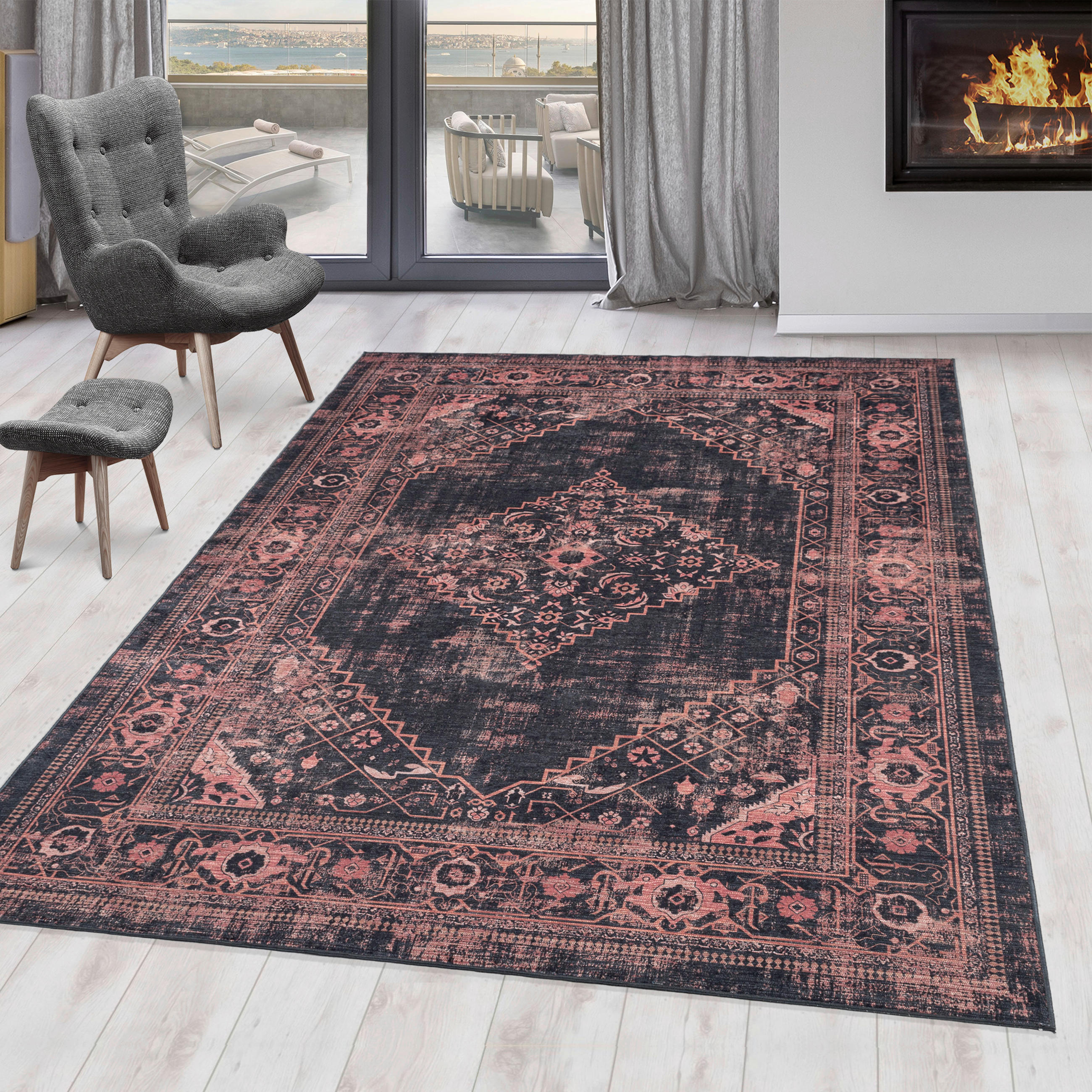 LÄUFER 80/250 cm Fiesta Rot  - Rot, Design, Leder/Textil (80/250cm) - Novel