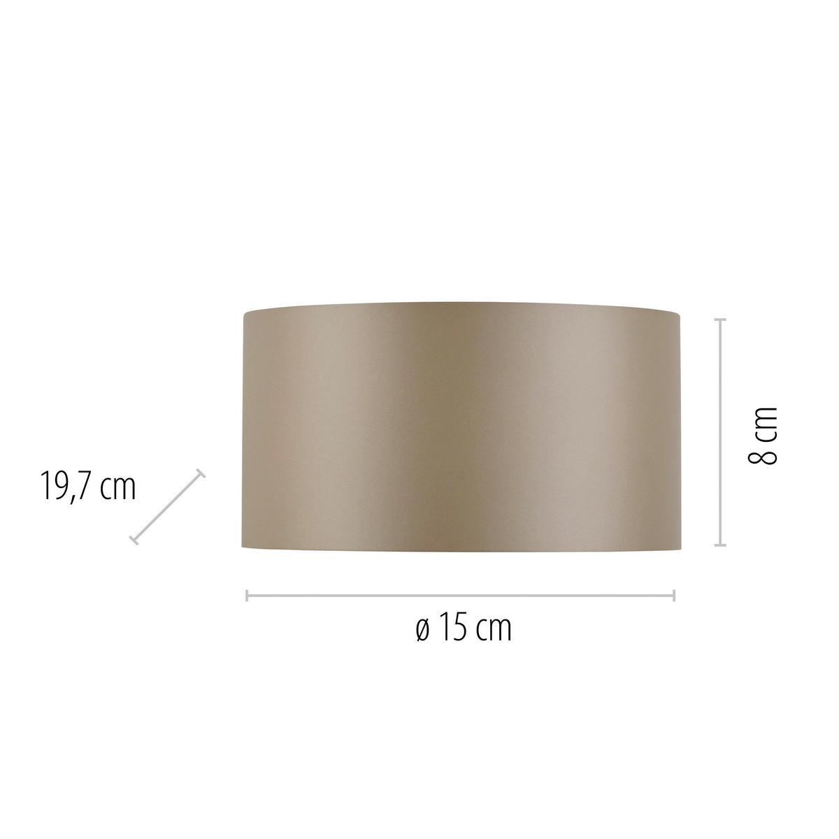 LED-WANDLEUCHTE Pure Clipse 18.5/15/8 cm  - Braun, Design, Kunststoff/Metall (18.5/15/8cm) - Neuhaus PURE