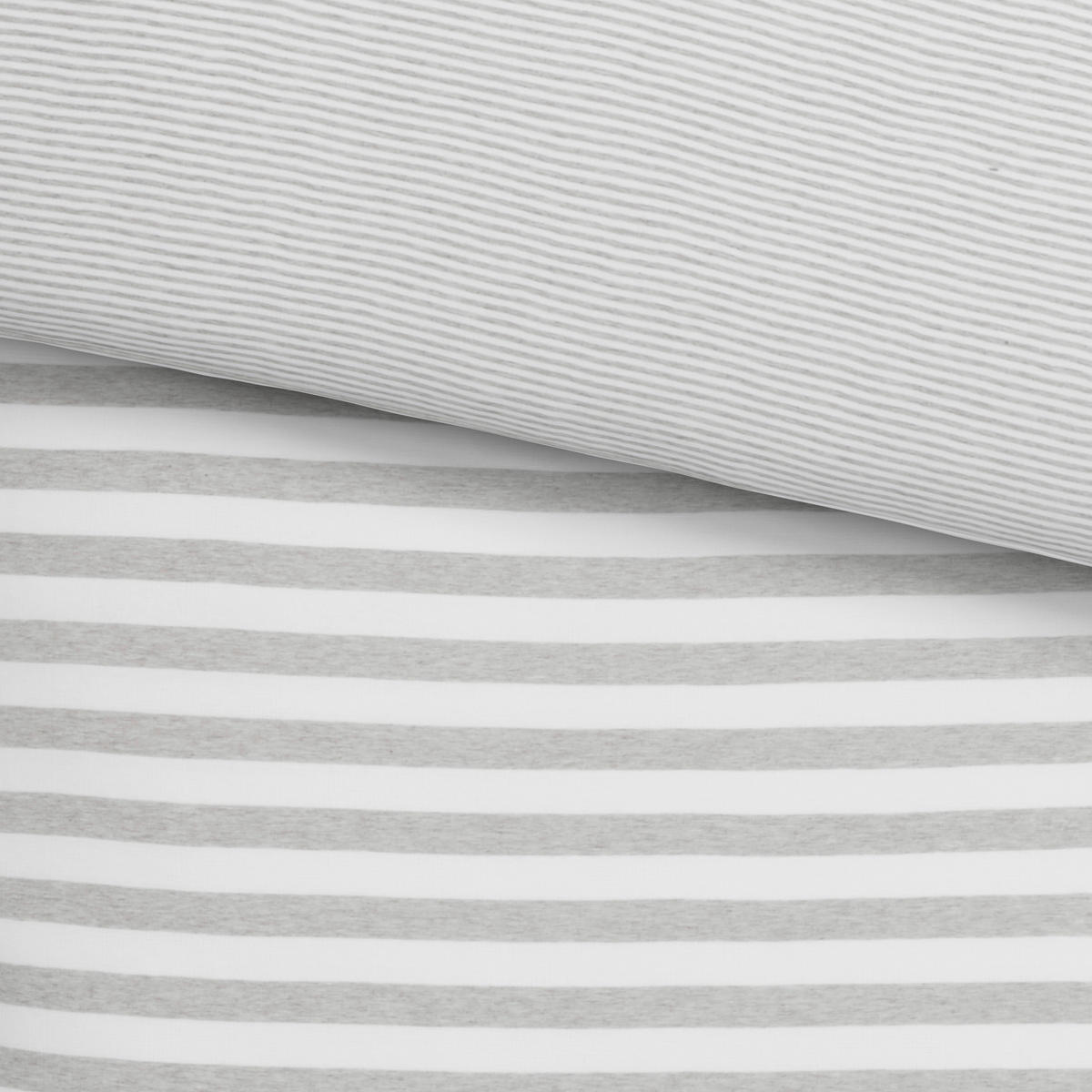 WENDEBETTWÄSCHE Jersey 135/200 cm  - Silberfarben, KONVENTIONELL, Textil (135/200cm) - Bio:Vio