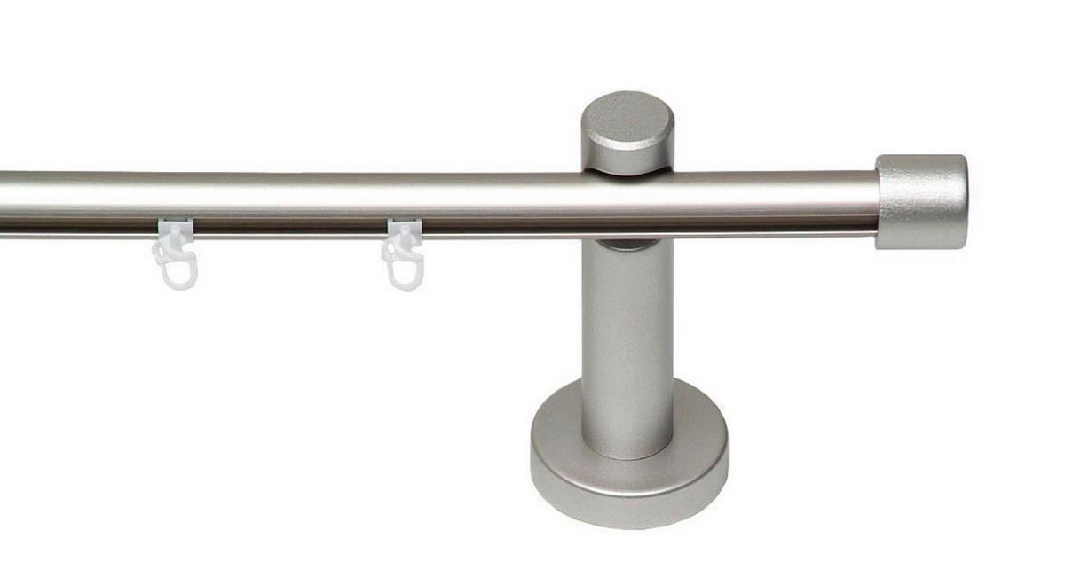 VORHANGSTANGE 225 cm  - Chromfarben, KONVENTIONELL, Metall (225cm)