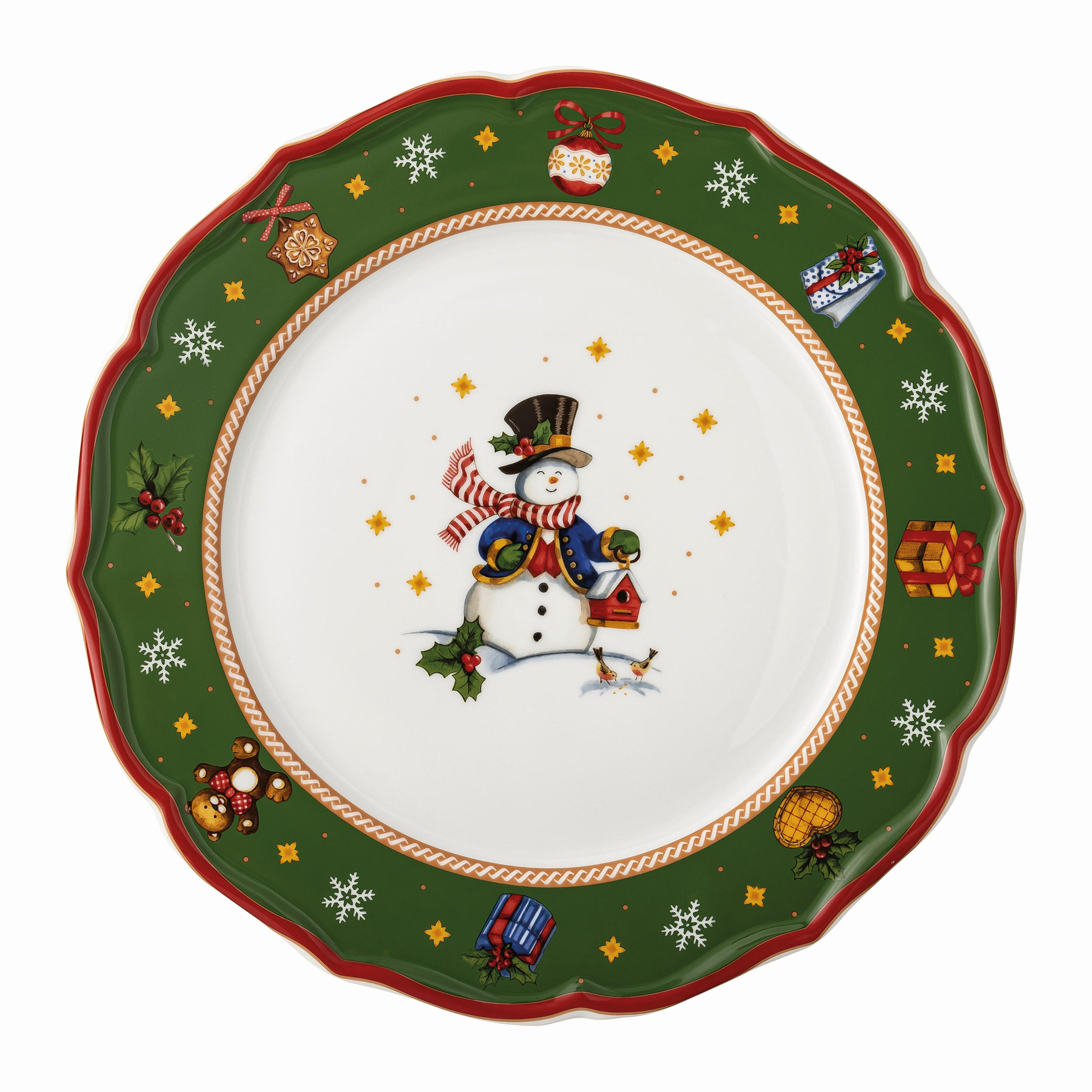 SERVIRNI KROŽNIK   keramika  33 cm        - zelena/bela, Basics, keramika (33cm) - Hutschenreuther