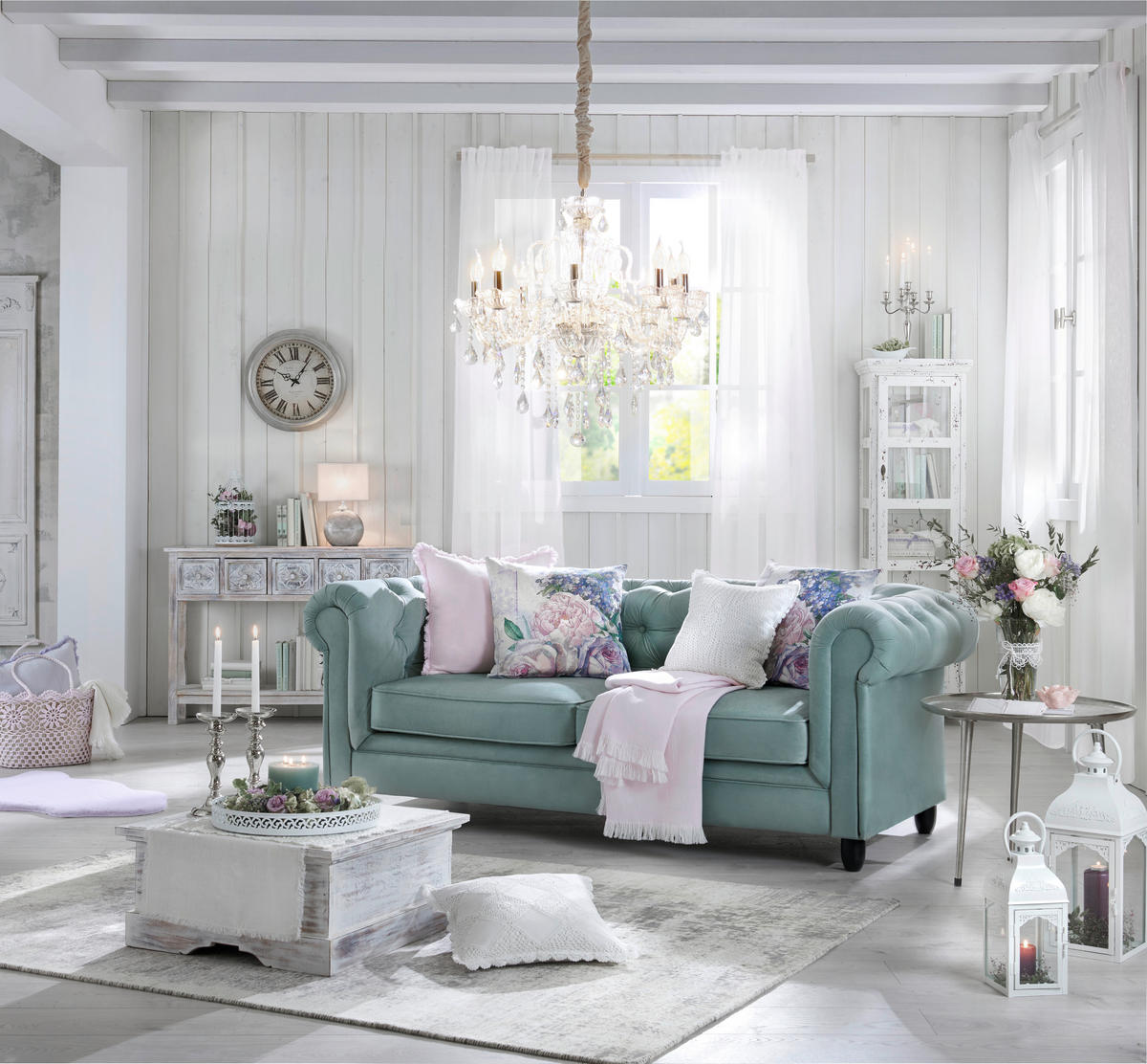 CANDELABRU - străveziu/culoare crom, Lifestyle, plastic/sticlă (71/180cm)