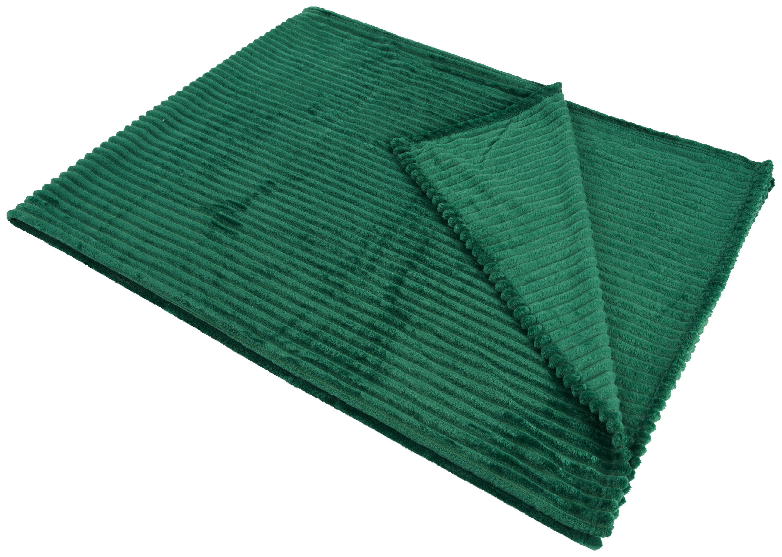 PLÉD 150/200 cm  - smaragdzöld, Basics, textil (150/200cm) - Novel