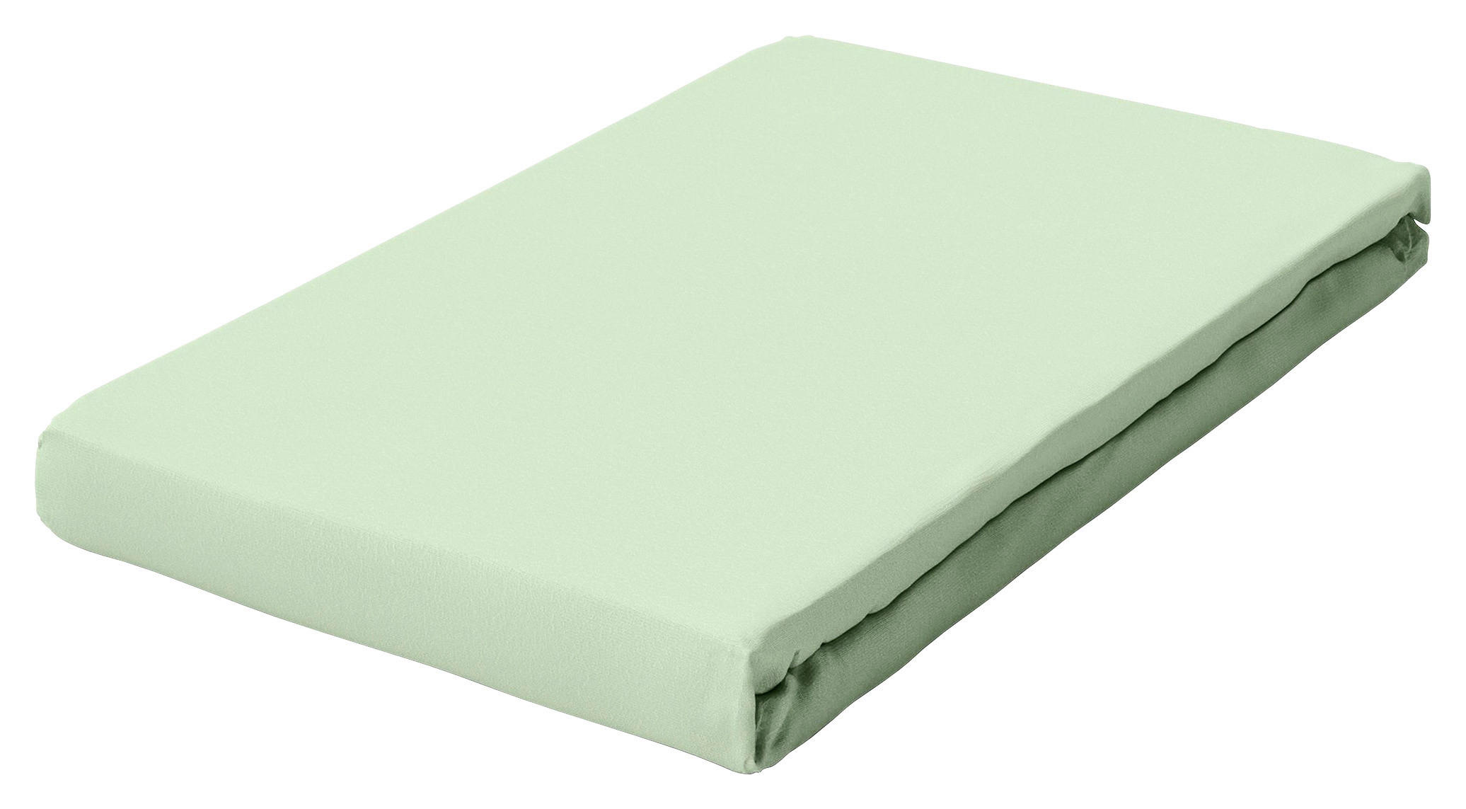 TOPPER-SPANNBETTTUCH PURE Jersey  - Hellgrün, Basics, Textil (90-100/190-220cm) - Schlafgut