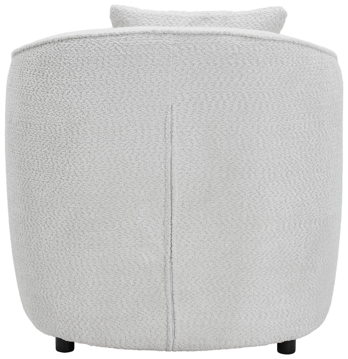 SESSEL in Bouclé Weiß  - Weiß, MODERN, Textil/Metall (76/83/74cm) - Livetastic