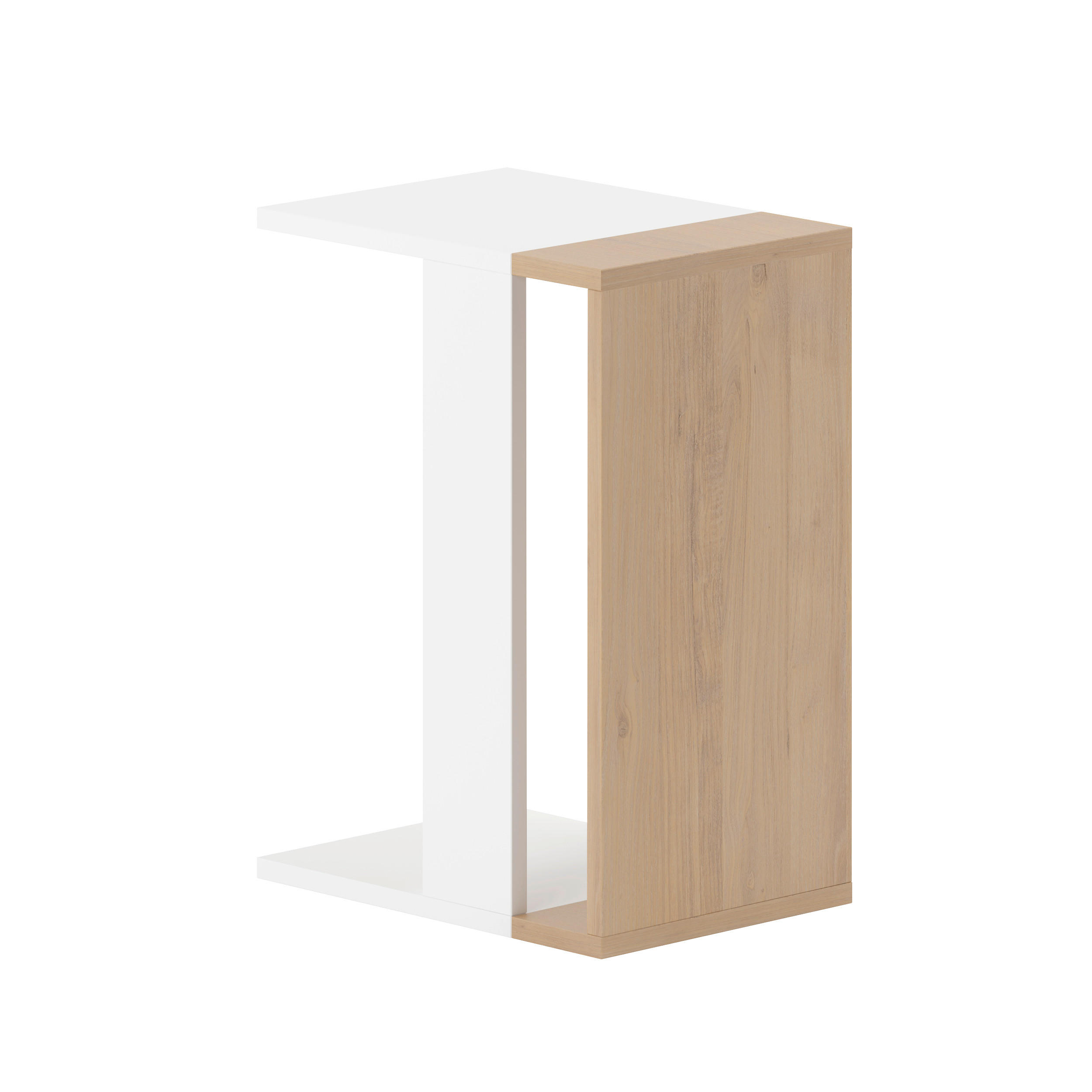 SOFFBORD - vit/ekfärgad, Design, trämaterial (30/57/40cm) - Livetastic