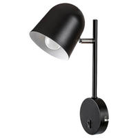 ZIDNA LAMPA - crna, Trendi, metal (11.5/33cm)