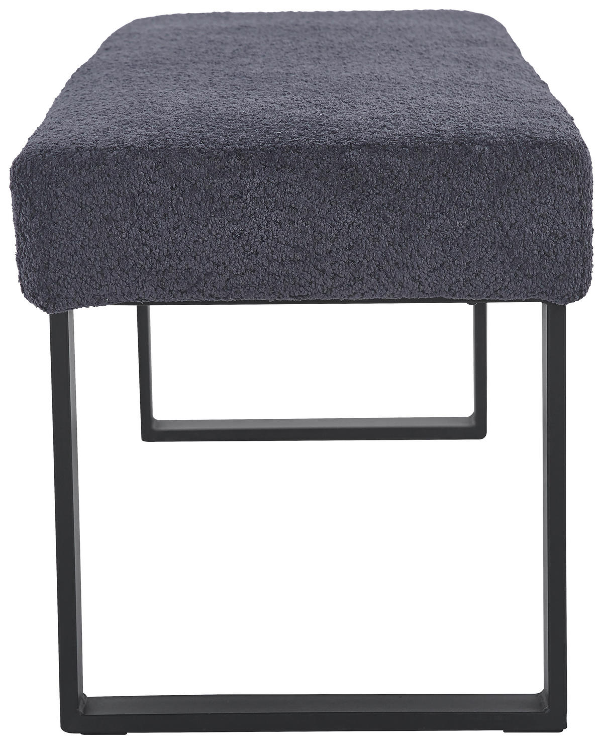 SITZBANK in Metall, Textil Dunkelgrau  - Dunkelgrau/Schwarz, KONVENTIONELL, Textil/Metall (140/49/47cm) - MID.YOU