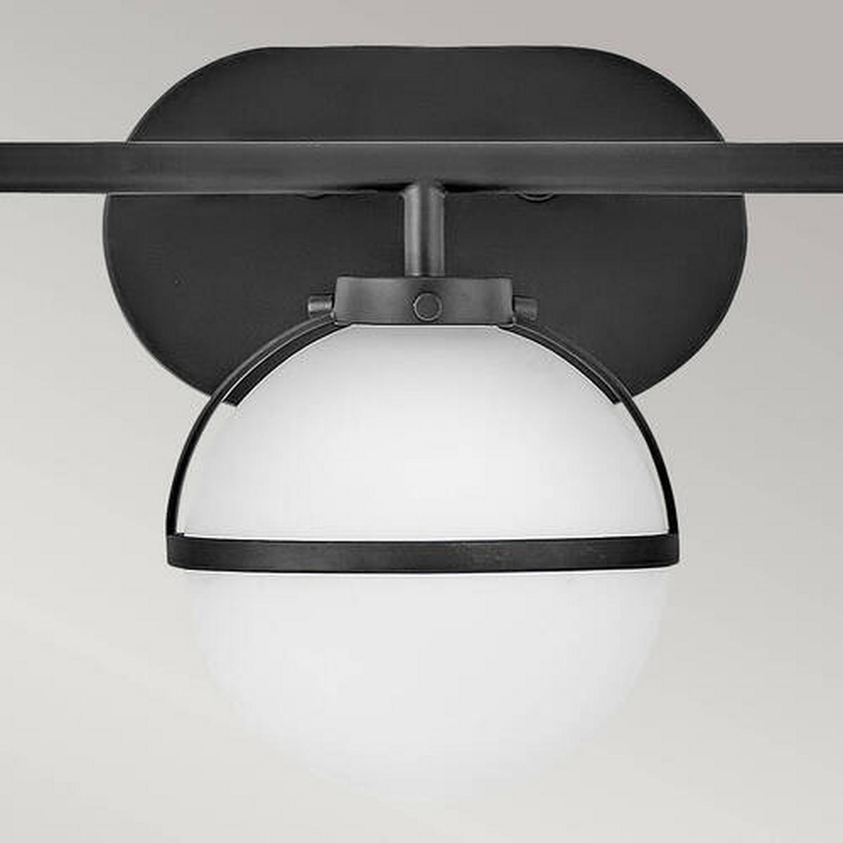 KUPAONSKA SVJETILJKA ZIDNA Elstead Hollis  - crna, Konvencionalno, staklo/metal (60.0/23/19.3cm) - Elstead Lighting