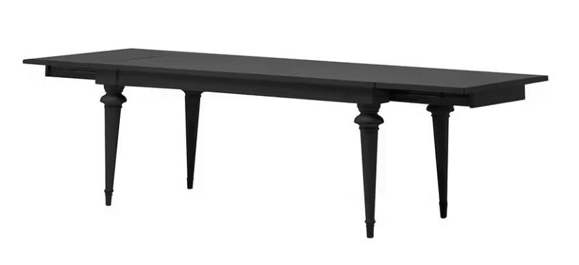 ESSTISCH Schwarz rechteckig  ausziehbar  - Schwarz, LIFESTYLE, Holz (182-282/76/90cm) - Livetastic