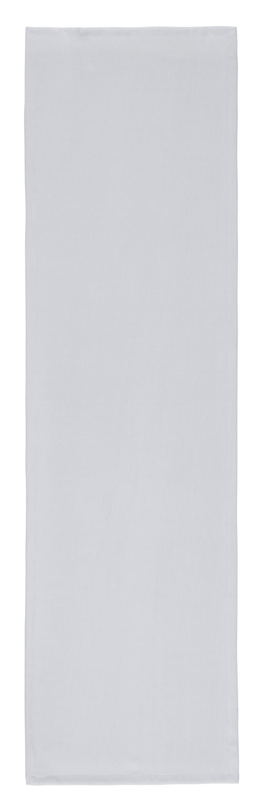 TISCHLÄUFER Textil Webstoff Silberfarben 40/140 cm  - Silberfarben, KONVENTIONELL, Textil (40/140cm) - Novel