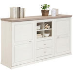KOMMODE Grau, Weiß  160/89/43 cm  - Weiß/Grau, LIFESTYLE, Holzwerkstoff/Metall (160/89/43cm) - Hom`in