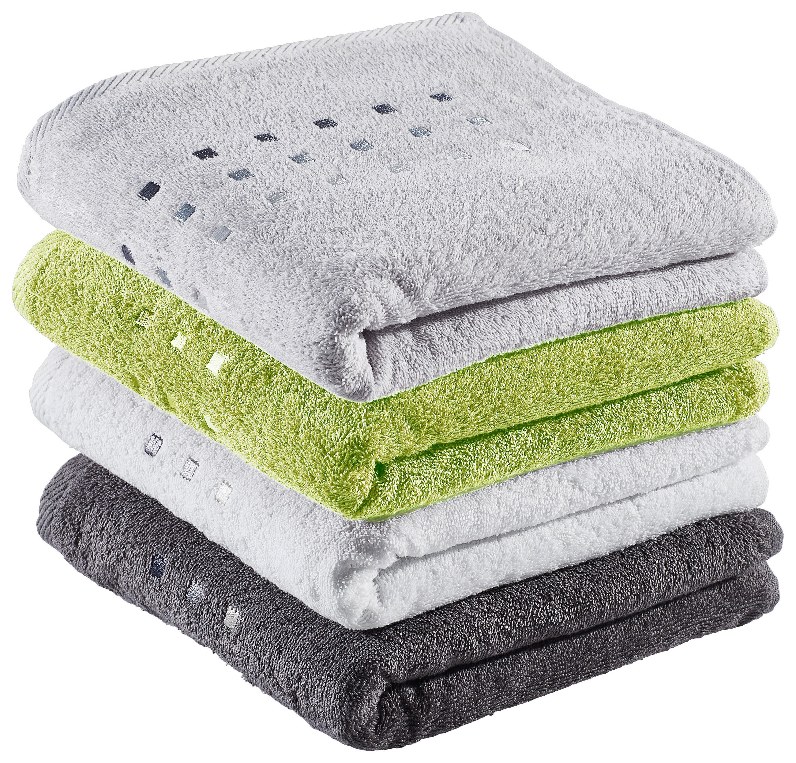 HANDTUCH Quattro Hellgrün  - Hellgrün, Basics, Textil (50/100cm) - Esposa