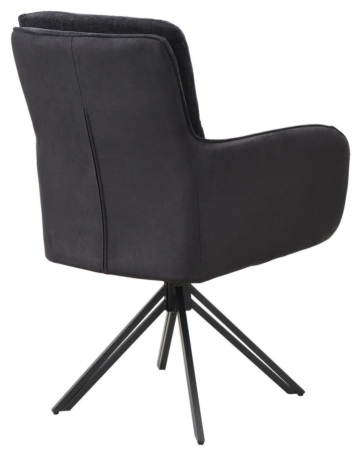 STUHL-SET - Schwarz, MODERN, Textil/Metall (62/94/70cm) - MID.YOU