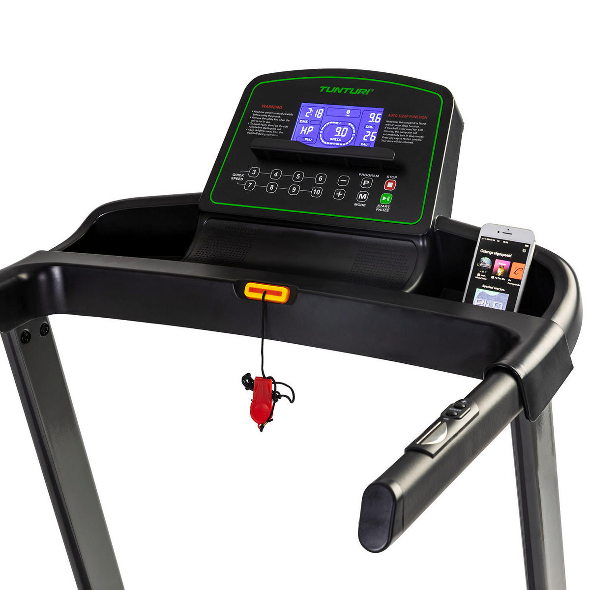 LAUFBAND - Schwarz/Grün, KONVENTIONELL, Kunststoff/Metall (152/70/135cm)