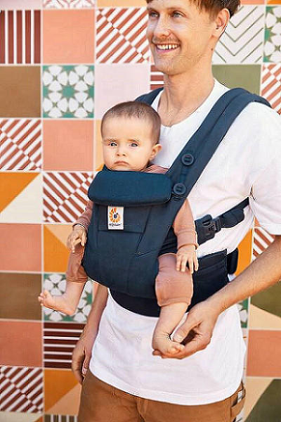 BABYTRAGE Omni Dream  - Dunkelblau, Basics, Textil (23,5/16/27cm) - Ergo Baby