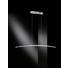 LED-HÄNGELEUCHTE - Chromfarben, Design, Kunststoff/Metall (100/150cm)