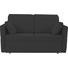 SCHLAFSOFA in Textil Anthrazit - Anthrazit/Schwarz, KONVENTIONELL, Kunststoff/Textil (150/88/91cm) - Sedda SCHLAFSOFA in Textil Anthrazit - Anthrazit/Schwarz, KONVENTIONELL, Kunststoff/Textil (150/88/91cm) - Sedda