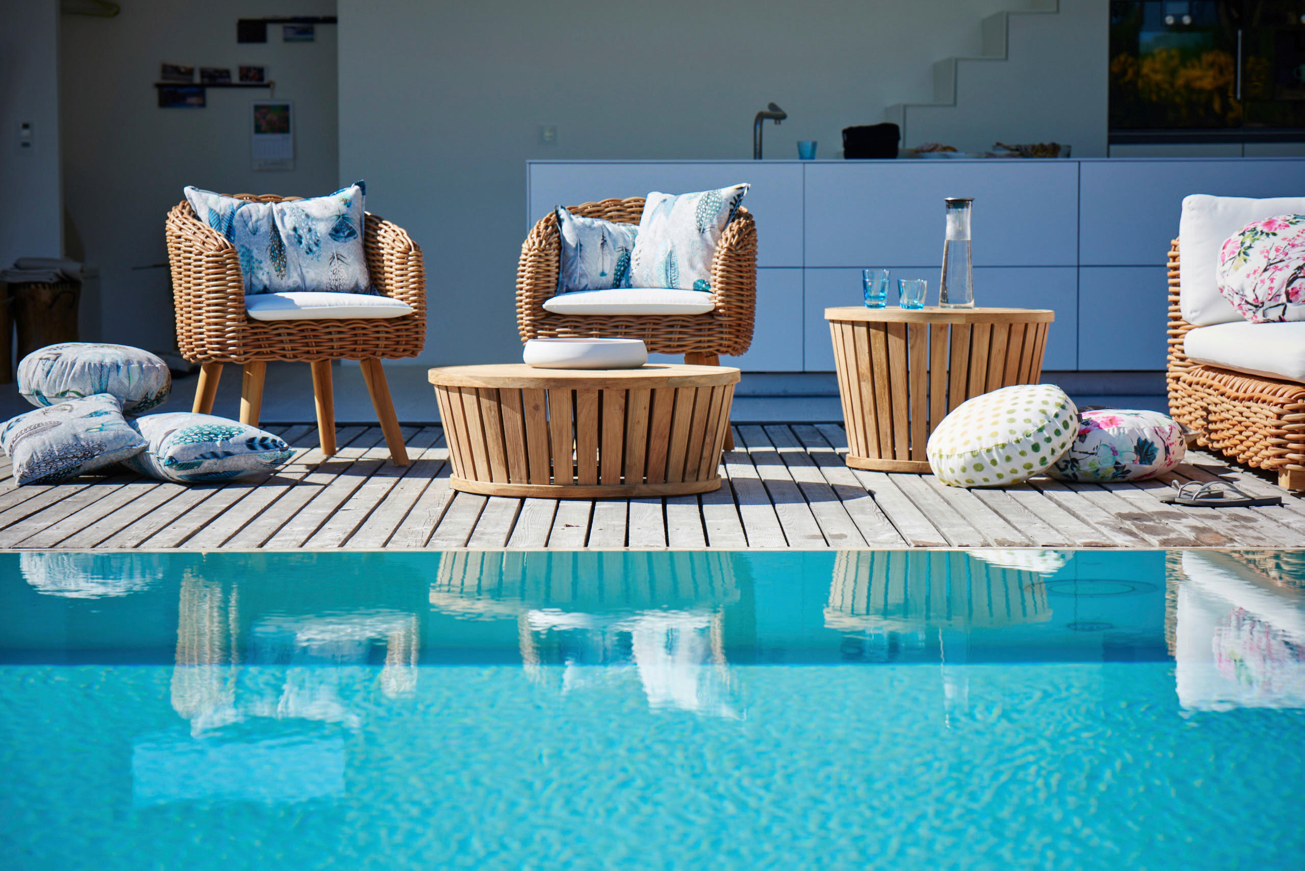 GARTENBEISTELLTISCH Holz  - Naturfarben, KONVENTIONELL, Holz (63/43cm) - Jan Kurtz