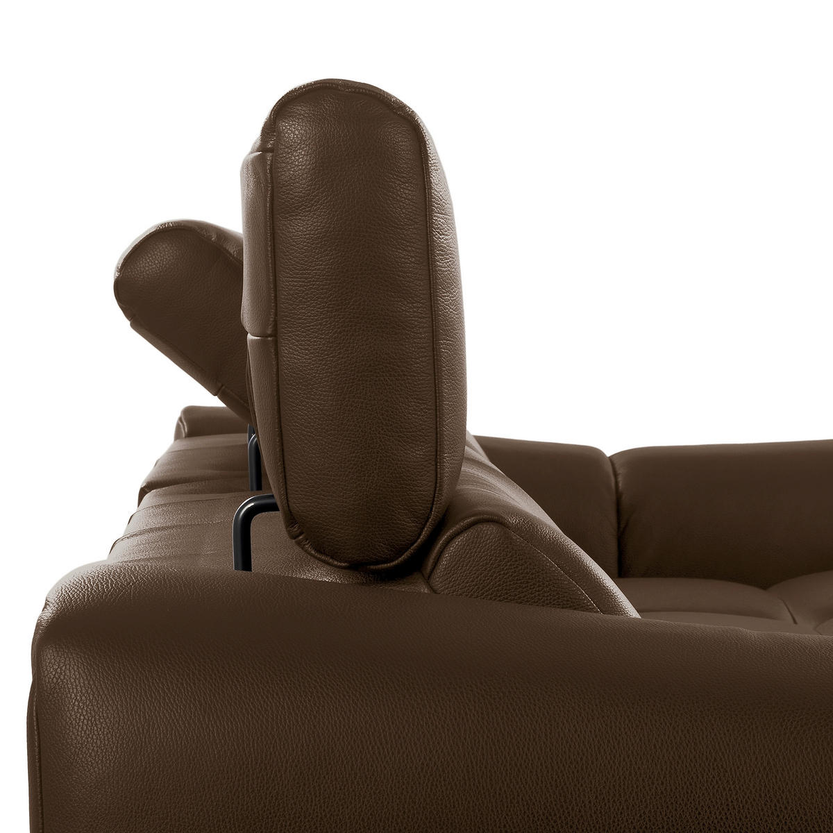ECKSOFA  Echtleder Braun  - Schwarz/Braun, Design, Leder/Kunststoff (274/177cm) - Livetastic