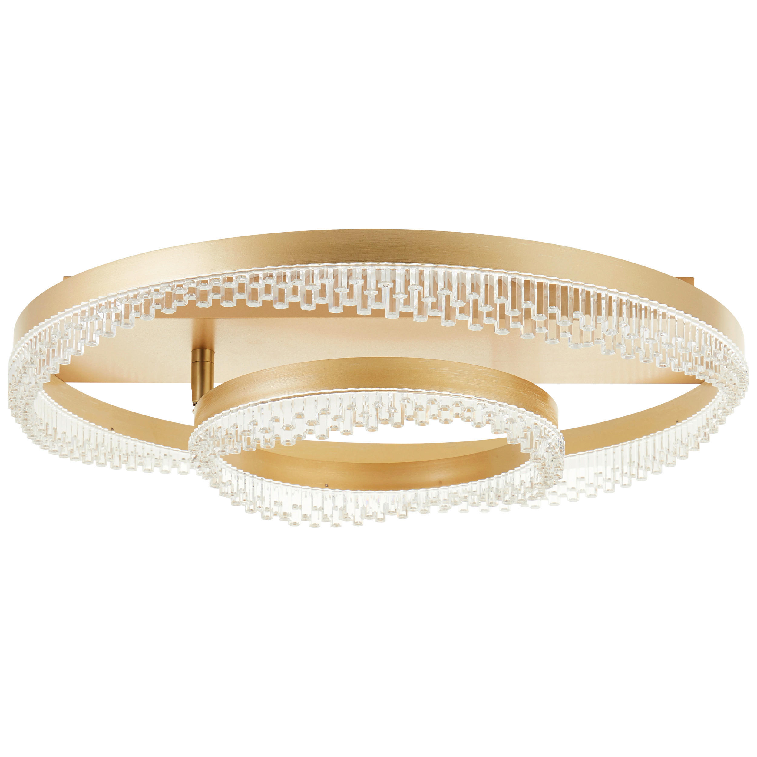 LED-DECKENLEUCHTE 61/13 cm   - Goldfarben, Design, Kunststoff/Metall (61/13cm) - Brilliant