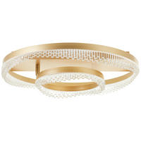 LED-DECKENLEUCHTE 61/13 cm   - Goldfarben, Design, Kunststoff/Metall (61/13cm) - Brilliant