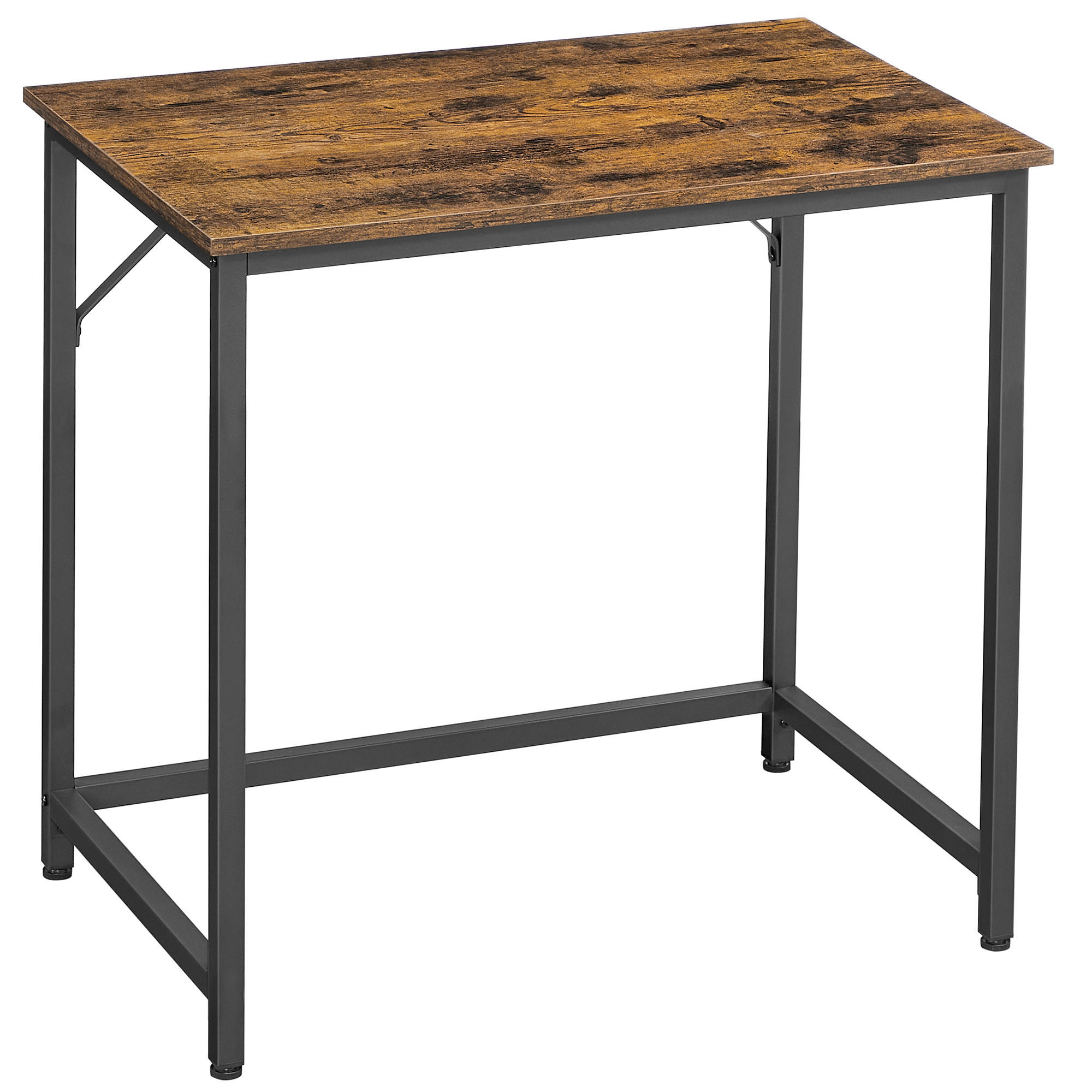 COMPUTERTISCH 80/50/75,5 cm Braun, Schwarz höhenverstellbar  - Schwarz/Braun, MODERN, Holzwerkstoff/Metall (80/50/75,5cm) - MID.YOU