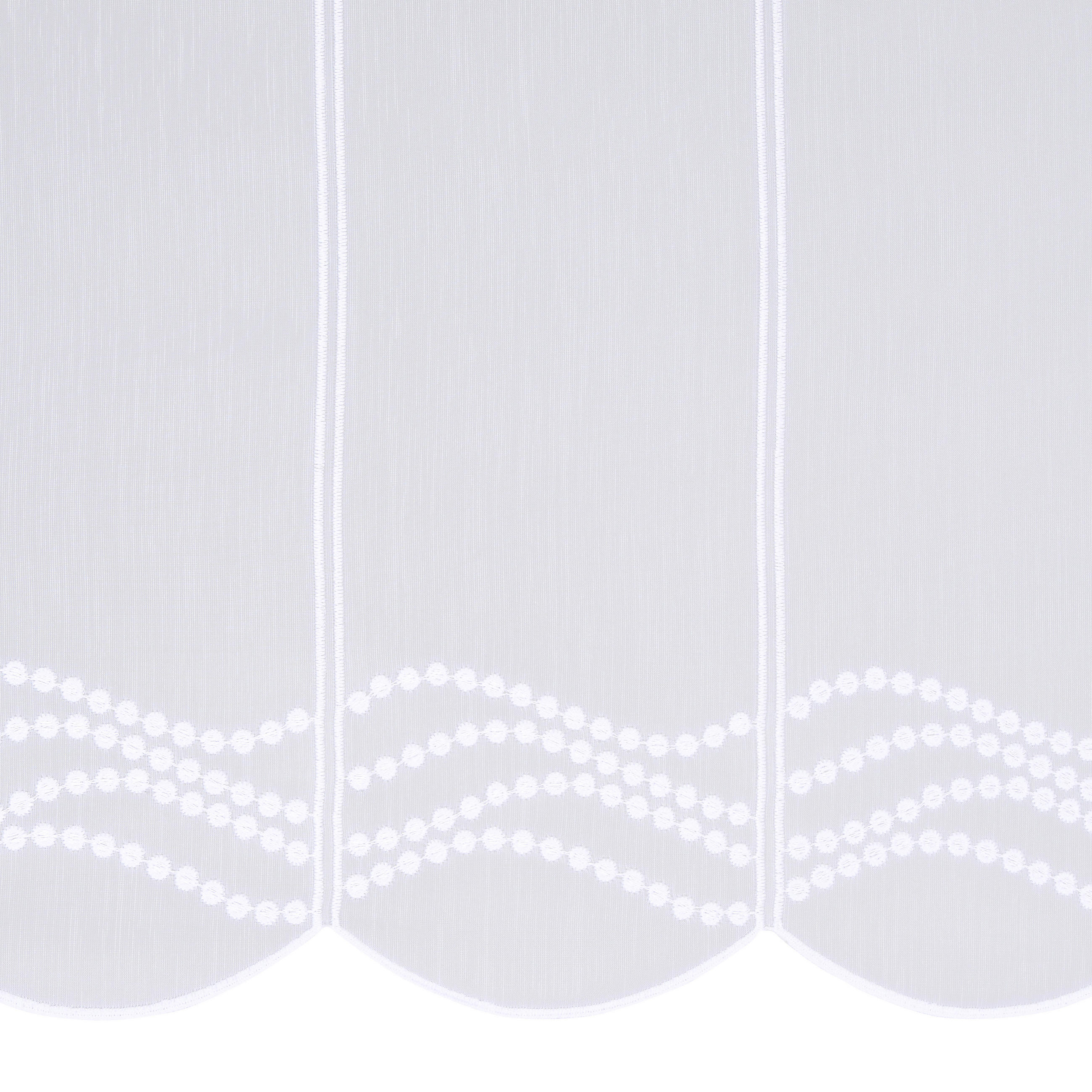 KURZGARDINE 50 cm   - Weiß, KONVENTIONELL, Textil (50cm) - Esposa