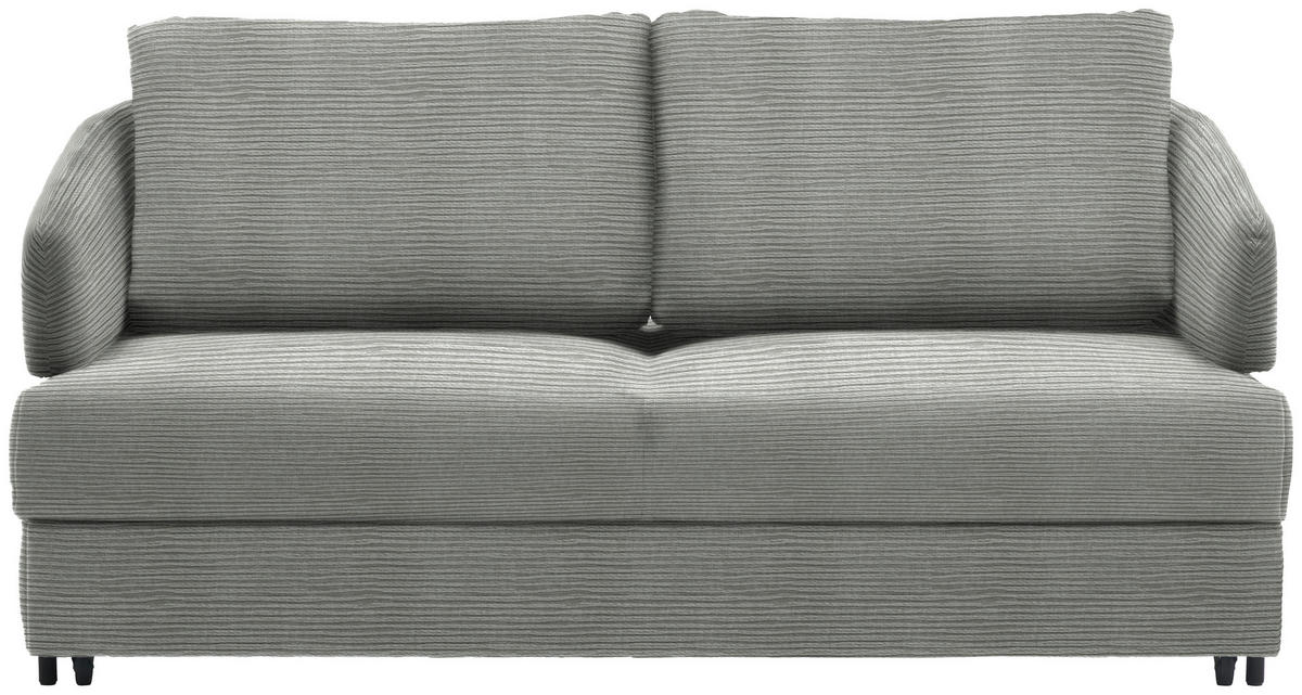 SCHLAFSOFA in Textil Grau  - Schwarz/Grau, Design, Textil/Metall (172/76-89/112-120cm) - Bali