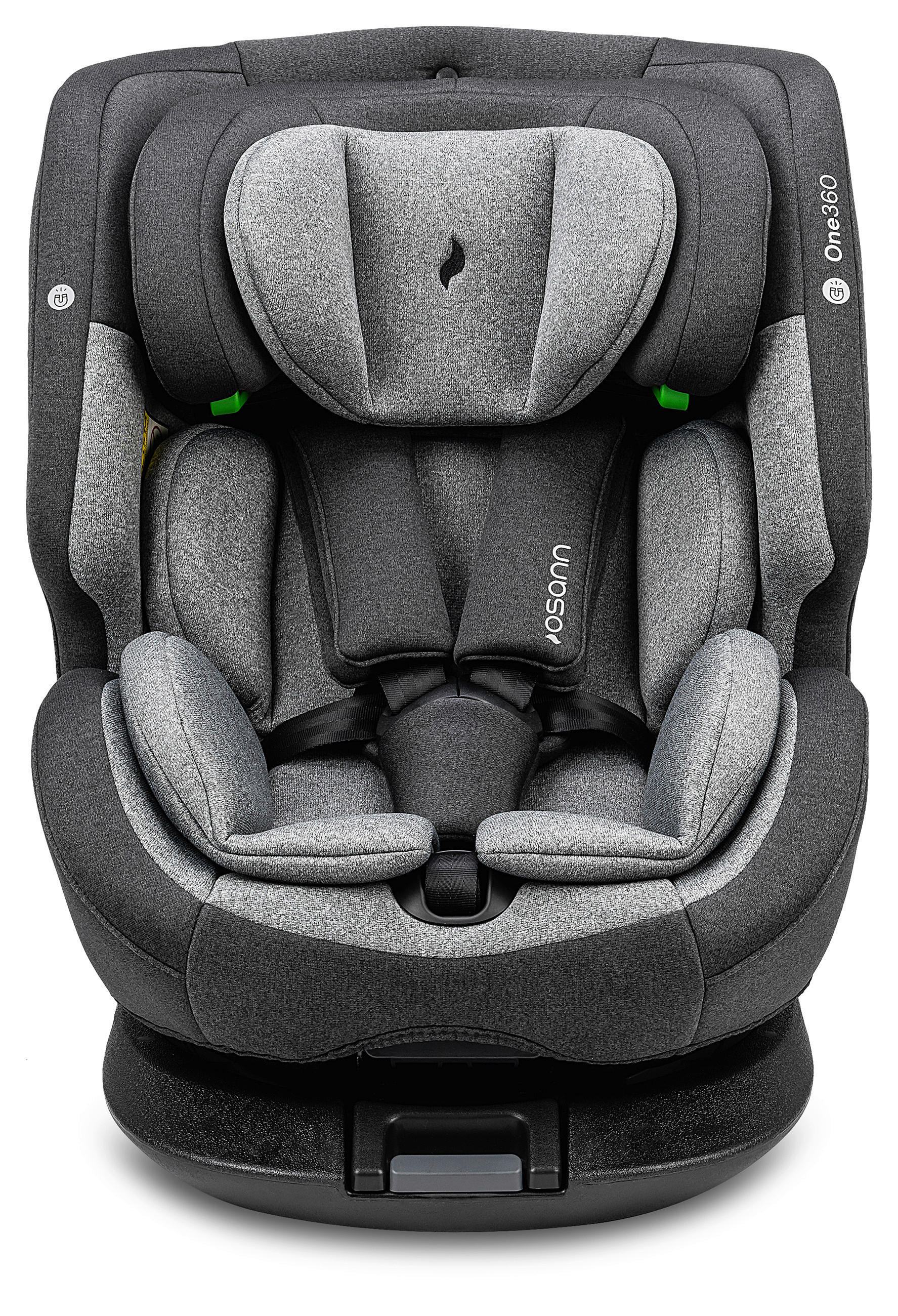 REBOARDER-KINDERSITZ ONE360 S ECE R 129 i-SIZE  - Dunkelgrau/Hellgrau, Basics, Kunststoff/Textil (43/58/48cm) - Osann