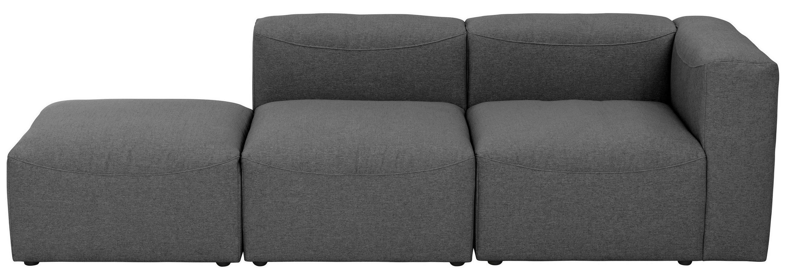 OTTOMANE LENA in Anthrazit  - Anthrazit, Design, Kunststoff/Textil (250/73/100cm) - Max Winzer