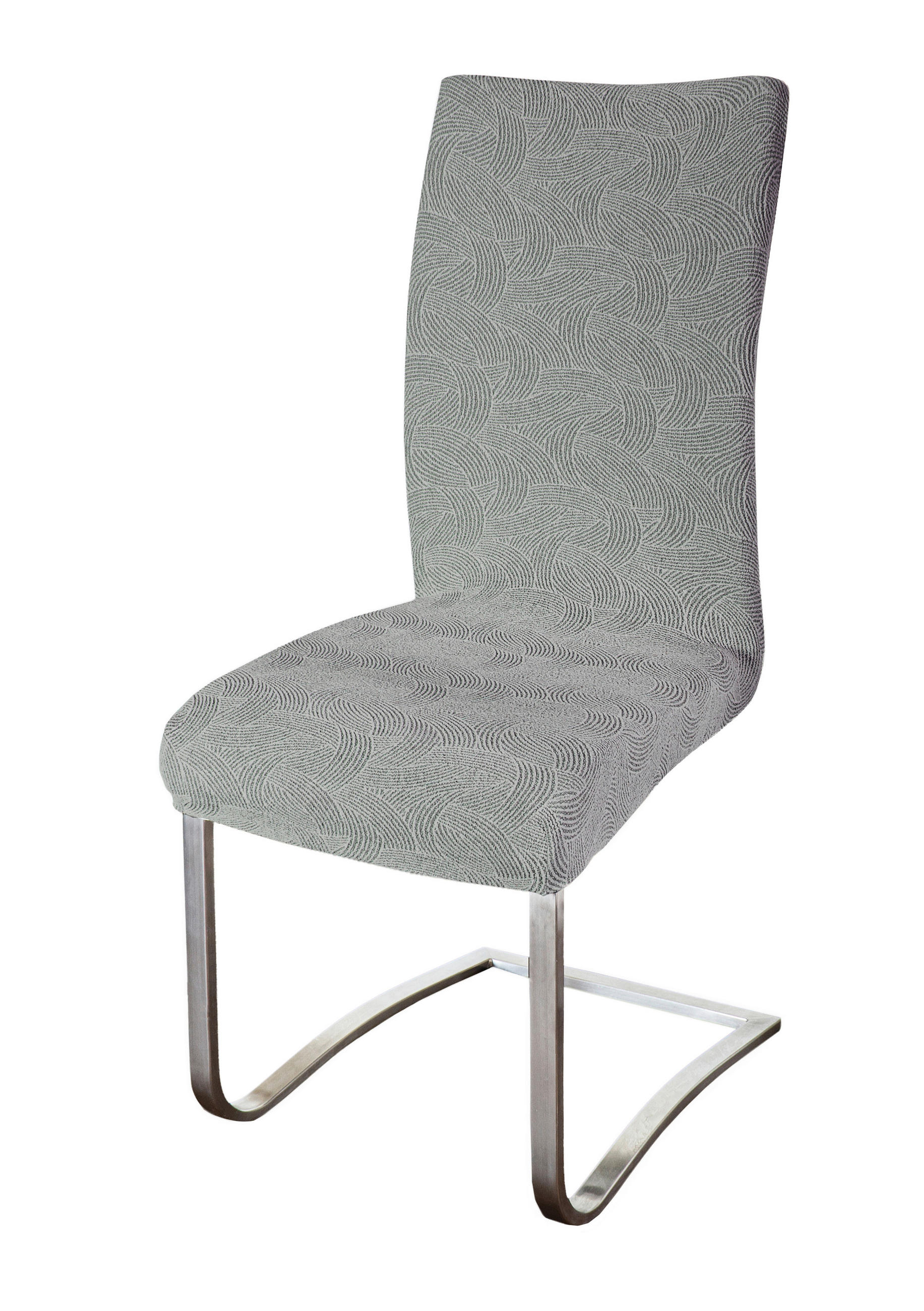 PREVLEKA ZA STOL  ANGELINA  64/48/48 cm           siva  - siva, Basics, tekstil (64/48/48cm) - Novel