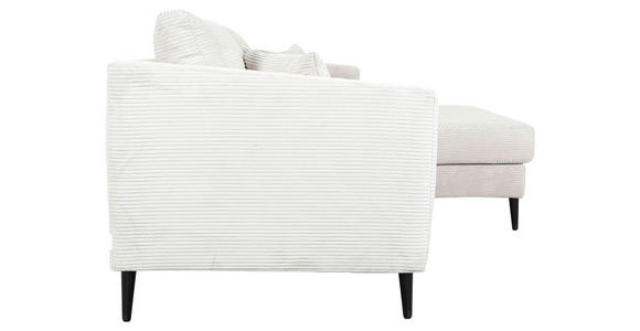 ECKSOFA Naturfarben Cord  - Schwarz/Naturfarben, KONVENTIONELL, Holz/Textil (212/155cm) - Carryhome