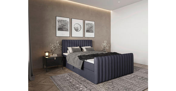 BOXBETT 140/200 cm  in Graphitfarben  - Schwarz/Graphitfarben, Basics, Kunststoff/Textil (140/200cm) - Carryhome