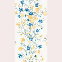 NON WOVEN-TAPET 52/1005 cm  - vit/blå, Basics, papper/plast (52/1005cm)