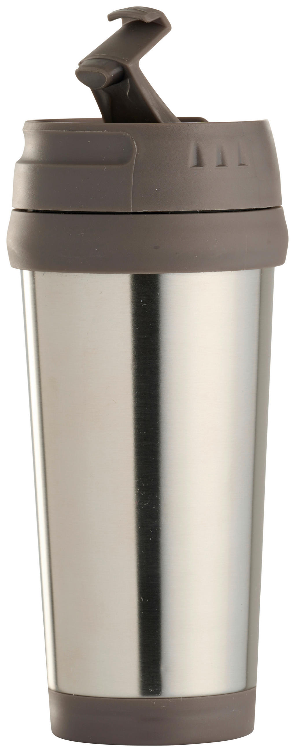 TERMOSKANNA   0,45 l  - mörkgrå/aluminiumfärg, Klassisk, metall/plast (0,45l)