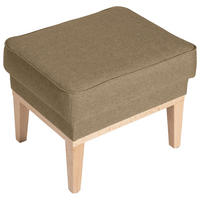 HOCKER in Textil Sandfarben  - Sandfarben/Naturfarben, Konventionell, Holz/Textil (50/41/41cm) - Max Winzer