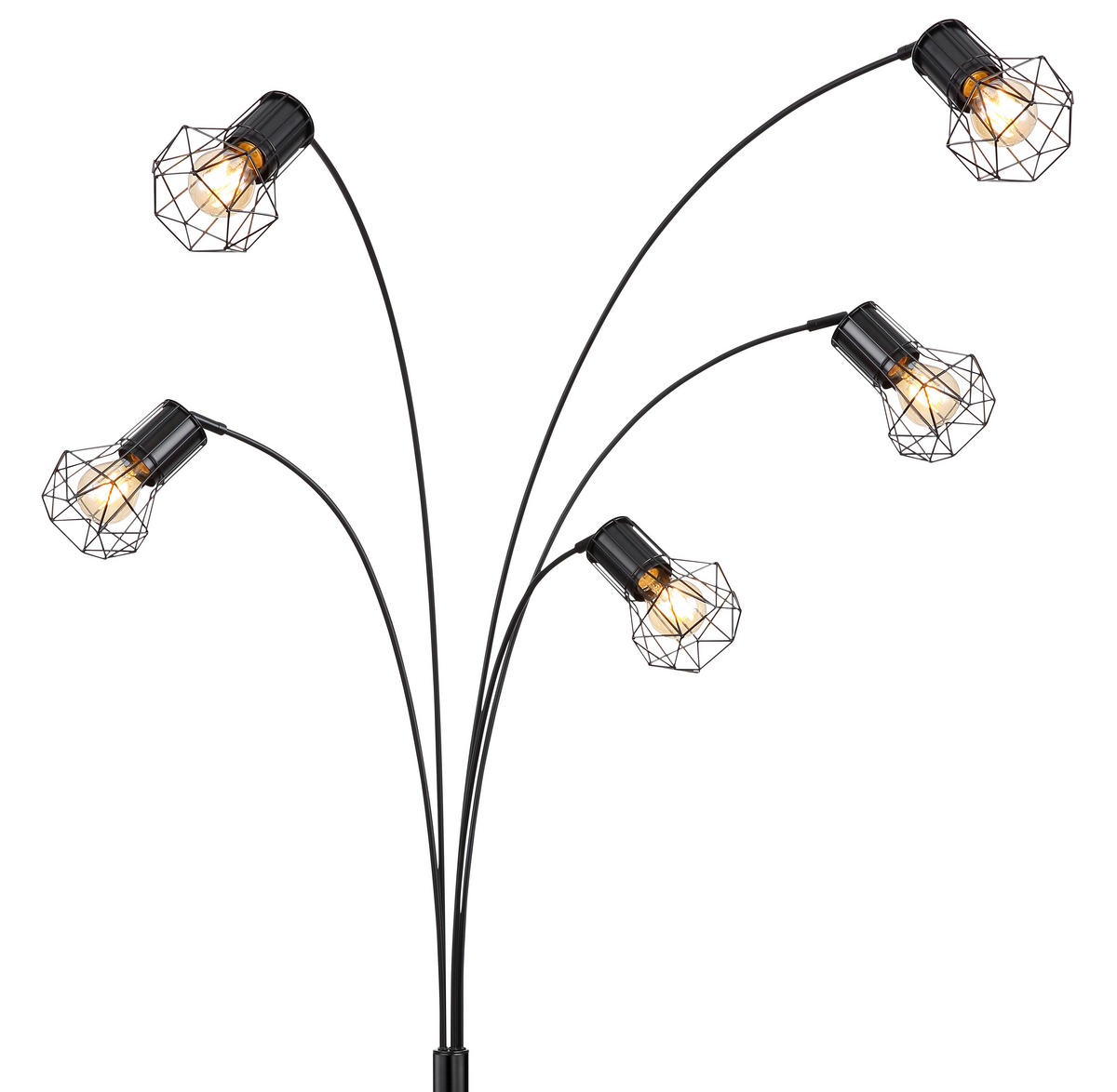 STEHLEUCHTE - Schwarz, Basics, Metall (74/80/204cm) - Globo