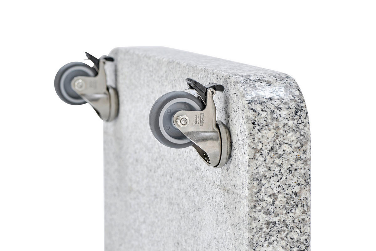 MÖBELROLLEN - Edelstahlfarben, Basics, Metall (5/7cm) - Glatz