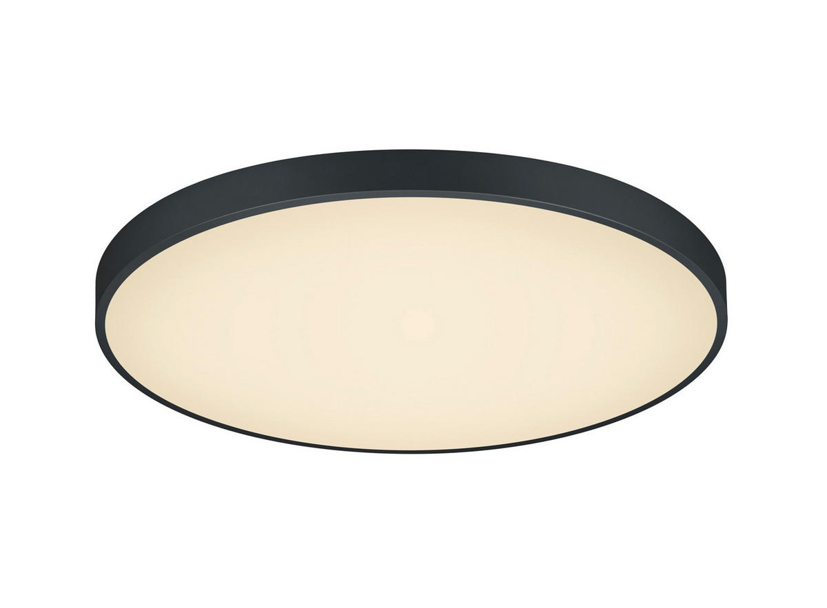 LED-DECKENLEUCHTE Waco 75/6,5 cm   - Schwarz, MODERN, Metall (75/6,5cm) - Trio Leuchten