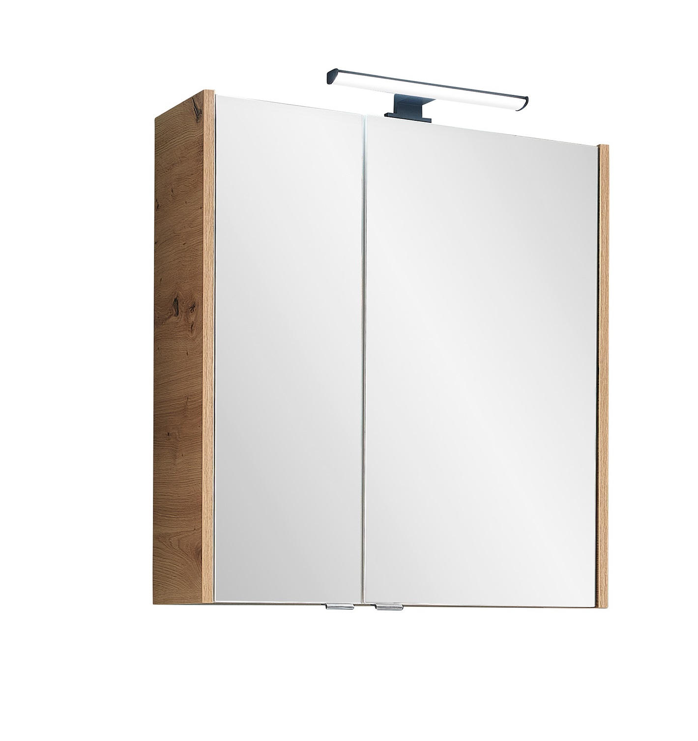 SPIEGELSCHRANK 60/70/20,5 cm  - Chromfarben/Eiche Artisan, KONVENTIONELL, Glas/Holzwerkstoff (60/70/20,5cm) - Xora