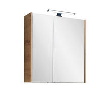 SPIEGELSCHRANK 60/70/20,5 cm  - Chromfarben/Eiche Artisan, Konventionell, Glas/Holzwerkstoff (60/70/20,5cm) - Xora