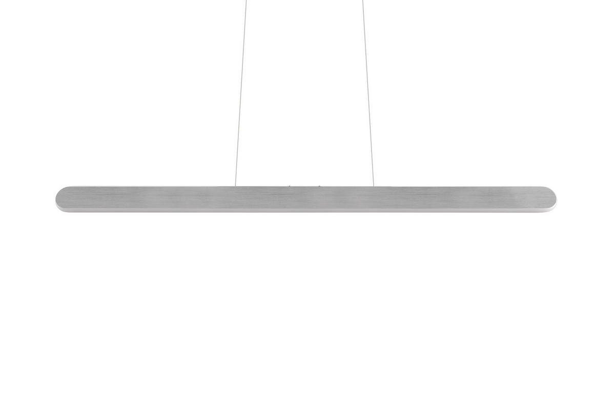LED-PENDELLAMPA Helios 100/8,5/150 cm  - vit/aluminiumfärg, Design, metall/plast (100/8,5/150cm)