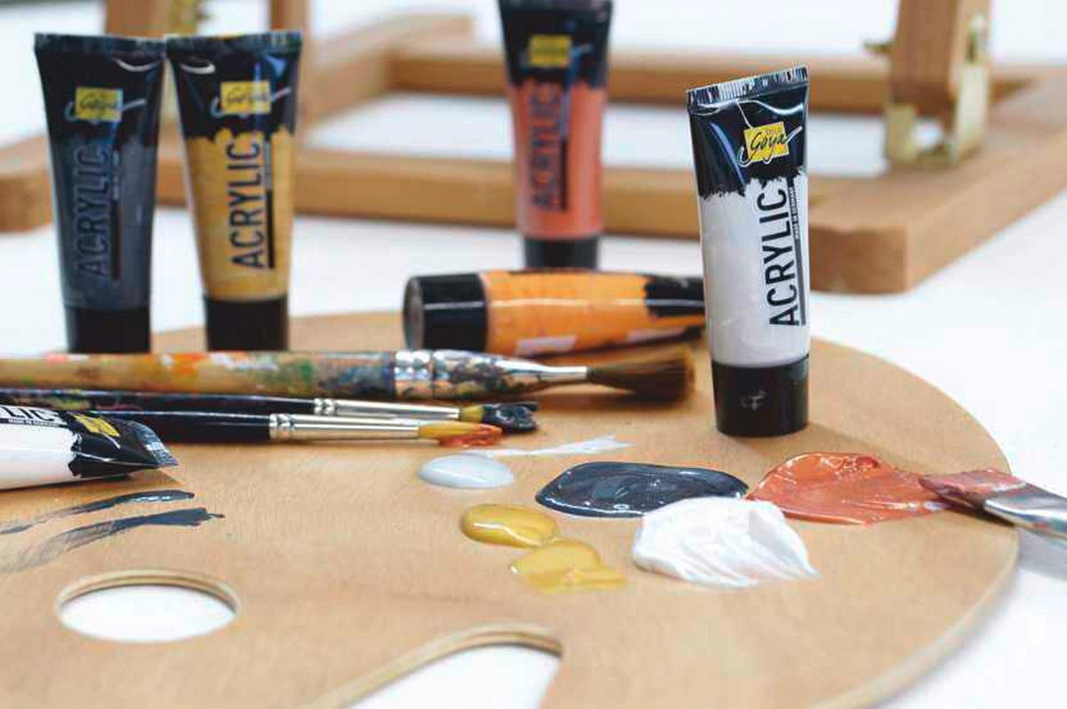 ACRYLFARBE - Gelb, Basics (3,8/15,8/3,8cm)